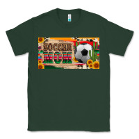 Sports Green soccer mom with ball and sunflower cactus serape licanse plate Classic Tee - Artiststas