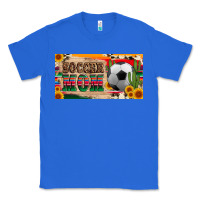 True Royal soccer mom with ball and sunflower cactus serape licanse plate Classic Tee - Artiststas