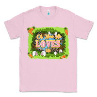 Bubblegum Pink Oh how he loves us Easter Day Classic Tee - LillyAllenDesigns