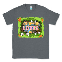 Charcoal Heather Oh how he loves us Easter Day Classic Tee - LillyAllenDesigns