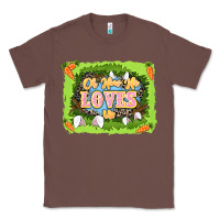 Chestnut Oh how he loves us Easter Day Classic Tee - LillyAllenDesigns