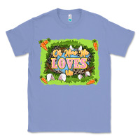 Colony Blue Oh how he loves us Easter Day Classic Tee - LillyAllenDesigns