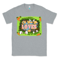 Heather Grey Oh how he loves us Easter Day Classic Tee - LillyAllenDesigns