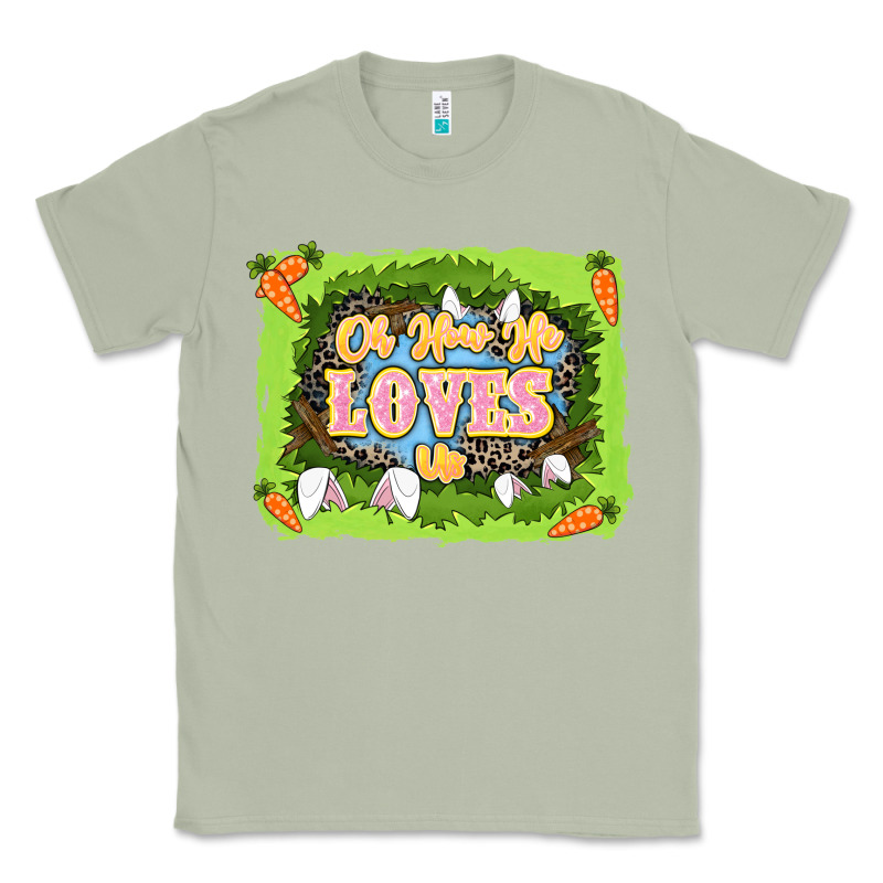 Oh How He Loves Us Easter Day Classic Tee by LillyAllenDesigns | Teevron