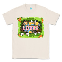 Natural Oh how he loves us Easter Day Classic Tee - LillyAllenDesigns