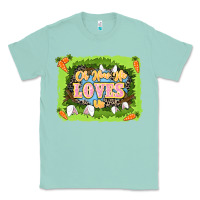 Seafoam Oh how he loves us Easter Day Classic Tee - LillyAllenDesigns