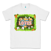 White Oh how he loves us Easter Day Classic Tee - LillyAllenDesigns