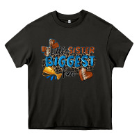 Asphalt little sister biggest fan football Heavy Core Tee - Zillion Design Studio