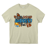 Mossy little sister biggest fan football Heavy Core Tee - Zillion Design Studio