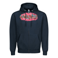 Navy cosmetologist Zipper Hoodie - NancyCooperArtShop