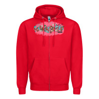 Red cosmetologist Zipper Hoodie - NancyCooperArtShop