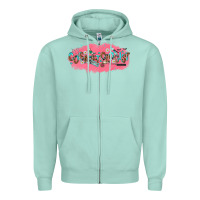 Seafoam cosmetologist Zipper Hoodie - NancyCooperArtShop