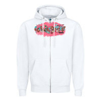 White cosmetologist Zipper Hoodie - NancyCooperArtShop
