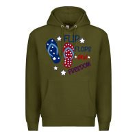 Army Green Flip Flops and Freedom Premium Hoodie - Bettercallsaul