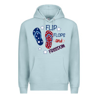 Blue Mist Flip Flops and Freedom Premium Hoodie - Bettercallsaul
