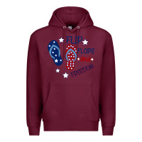 Burgundy Flip Flops and Freedom Premium Hoodie - Bettercallsaul