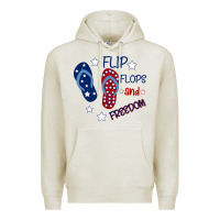 Oatmeal Heather Flip Flops and Freedom Premium Hoodie - Bettercallsaul