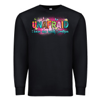 Black unafraid i know who holds tomorrow Premium Sweatshirt - Artiststas