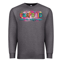 Charcoal Heather unafraid i know who holds tomorrow Premium Sweatshirt - Artiststas