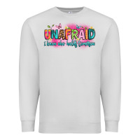 Dove Grey unafraid i know who holds tomorrow Premium Sweatshirt - Artiststas