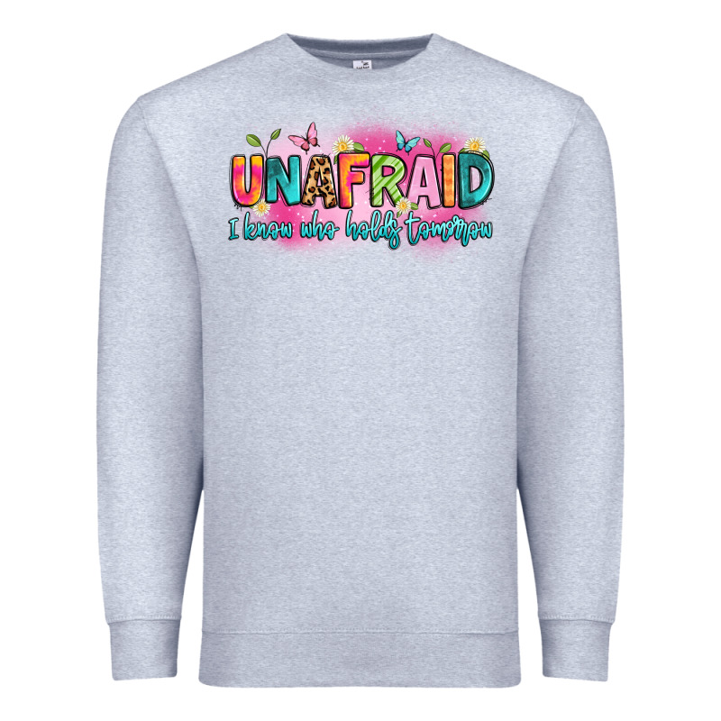Unafraid I Know Who Holds Tomorrow Premium Sweatshirt by Artiststas | Teevron