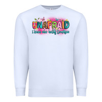 White unafraid i know who holds tomorrow Premium Sweatshirt - Artiststas