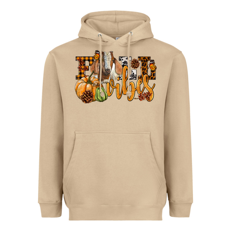 Fall Vibes Boer Goat Heavyweight Hoodie by LillyAllenDesigns | Teevron