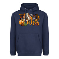 Navy Fall Vibes Boer Goat Heavyweight Hoodie - LillyAllenDesigns