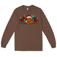 Chestnut christmas mom highland cow Long Sleeve Tee - BarkalooDesign