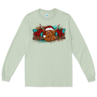 Christmas Mom Highland Cow Long Sleeve Tee | Teevron
