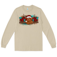 Mushroom christmas mom highland cow Long Sleeve Tee - BarkalooDesign