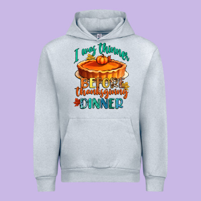 I Was Thinner Before Thanksgiving Dinner Urban Hoodie Designed By Cowgirlartshop
