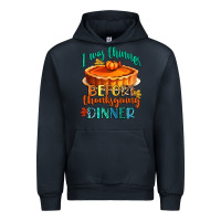 Navy i was thinner before thanksgiving dinner Urban Hoodie - CowGirlArtShop