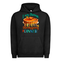 Pigment Black i was thinner before thanksgiving dinner Urban Hoodie - CowGirlArtShop