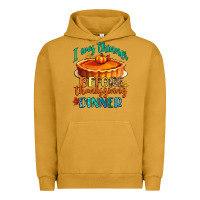 Pigment Peanut Butter i was thinner before thanksgiving dinner Urban Hoodie - CowGirlArtShop