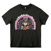 Asphalt easter cross daisy egg rainbow Heavy Core Tee - Artiststas