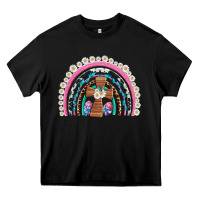 Black easter cross daisy egg rainbow Heavy Core Tee - Artiststas