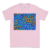 Bubblegum Pink leopard background turquoise and gold 3200x2400 Classic Tee - AdoDesignShop