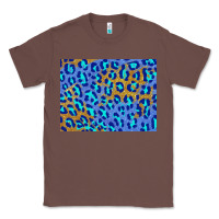 Chestnut leopard background turquoise and gold 3200x2400 Classic Tee - AdoDesignShop