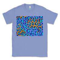 Colony Blue leopard background turquoise and gold 3200x2400 Classic Tee - AdoDesignShop
