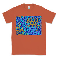 Copper leopard background turquoise and gold 3200x2400 Classic Tee - AdoDesignShop