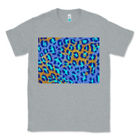 Heather Grey leopard background turquoise and gold 3200x2400 Classic Tee - AdoDesignShop