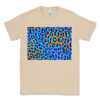 Mushroom leopard background turquoise and gold 3200x2400 Classic Tee - AdoDesignShop