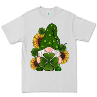 Dove Grey st patricks day shamrock gnomes  sunflowers Premium Tee - RanaPortraitStore