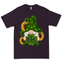 Plum st patricks day shamrock gnomes  sunflowers Premium Tee - RanaPortraitStore