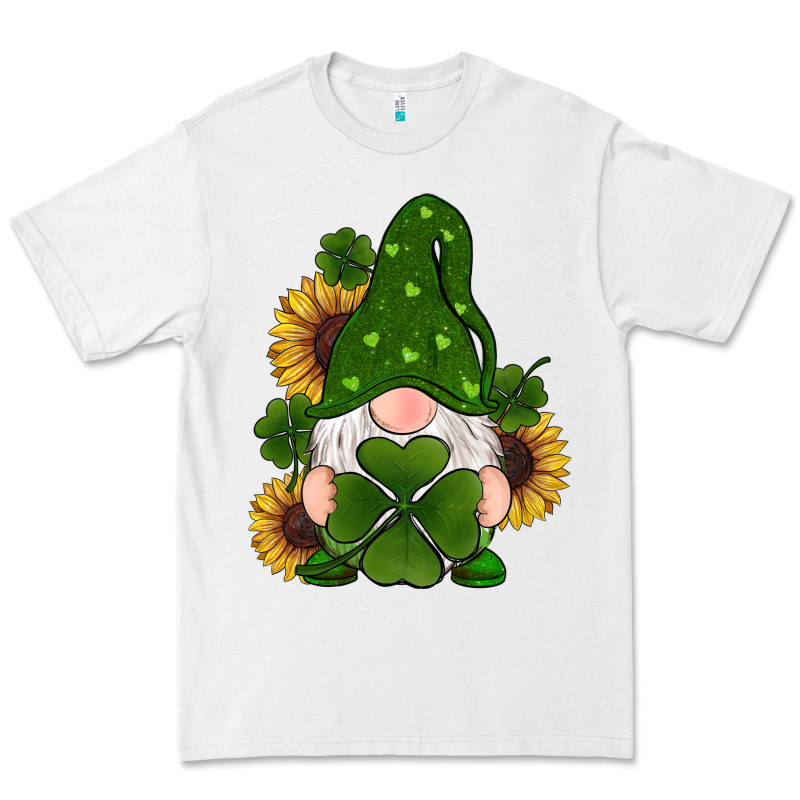 St Patricks Day Shamrock Gnomes  Sunflowers Premium Tee by RanaPortraitStore | Teevron