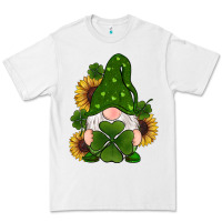 White st patricks day shamrock gnomes  sunflowers Premium Tee - RanaPortraitStore
