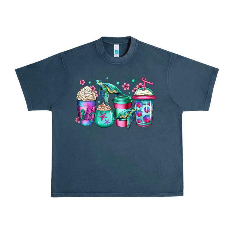 Turtle Coffee Cups Urban Heavy Tee by Jasminsmagicworld | Teevron