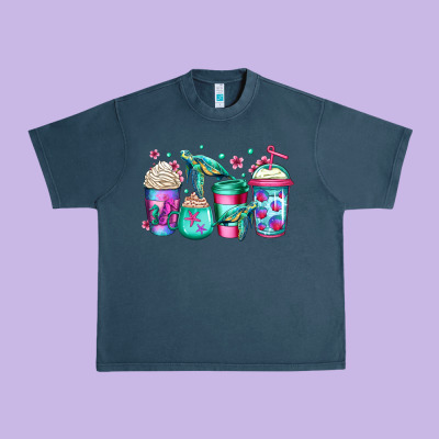 Turtle Coffee Cups Urban Heavy Tee Designed By Jasminsmagicworld