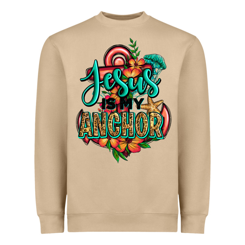 Jesus Is My Anchor Heavyweight Sweatshirt by Jasminsmagicworld | Teevron